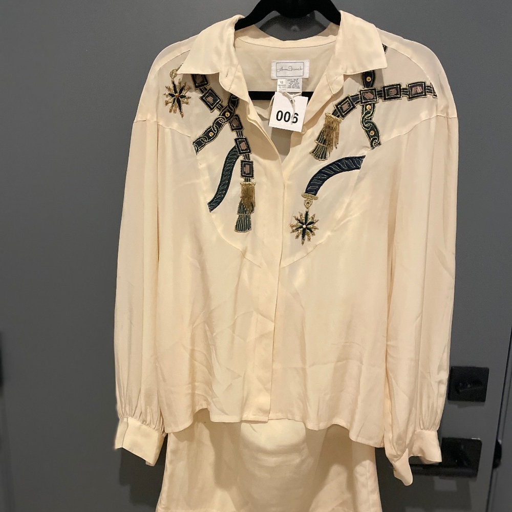 Vintage Anne French Blouse and Skirt Set